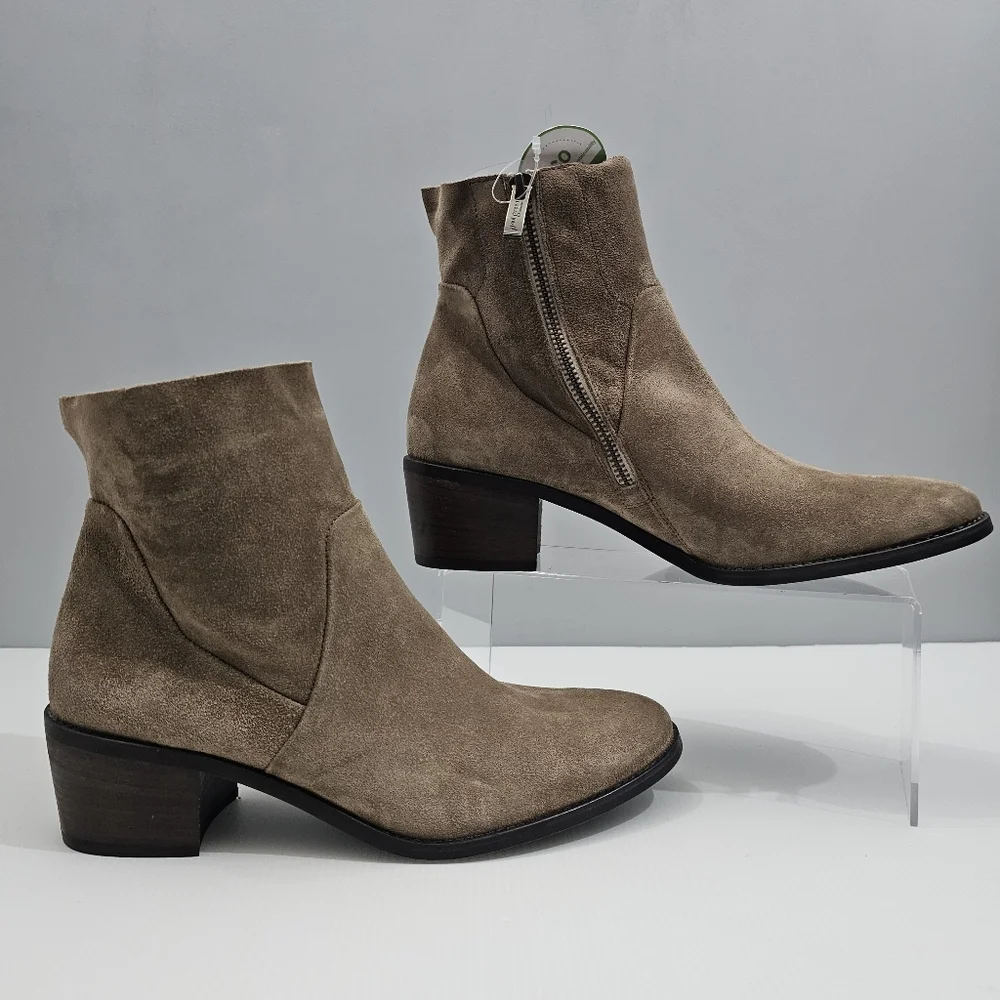 Paul Green Nicole Ankle Boot Womens UK 6.5 US 9 Brown Suede Neutral Fall NEW